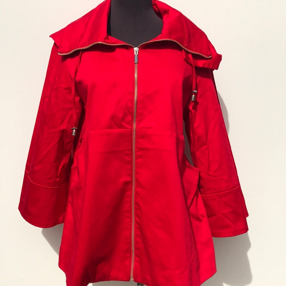 Red A-line Jacket